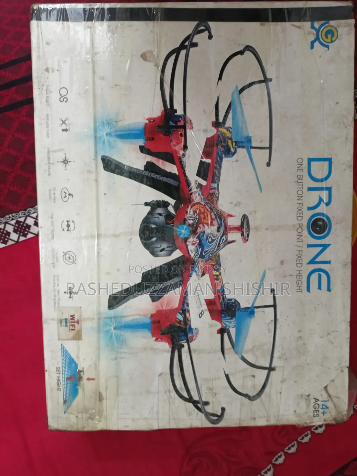 Wifi Camera Drone With Remote | Battery Change Required | Box Included