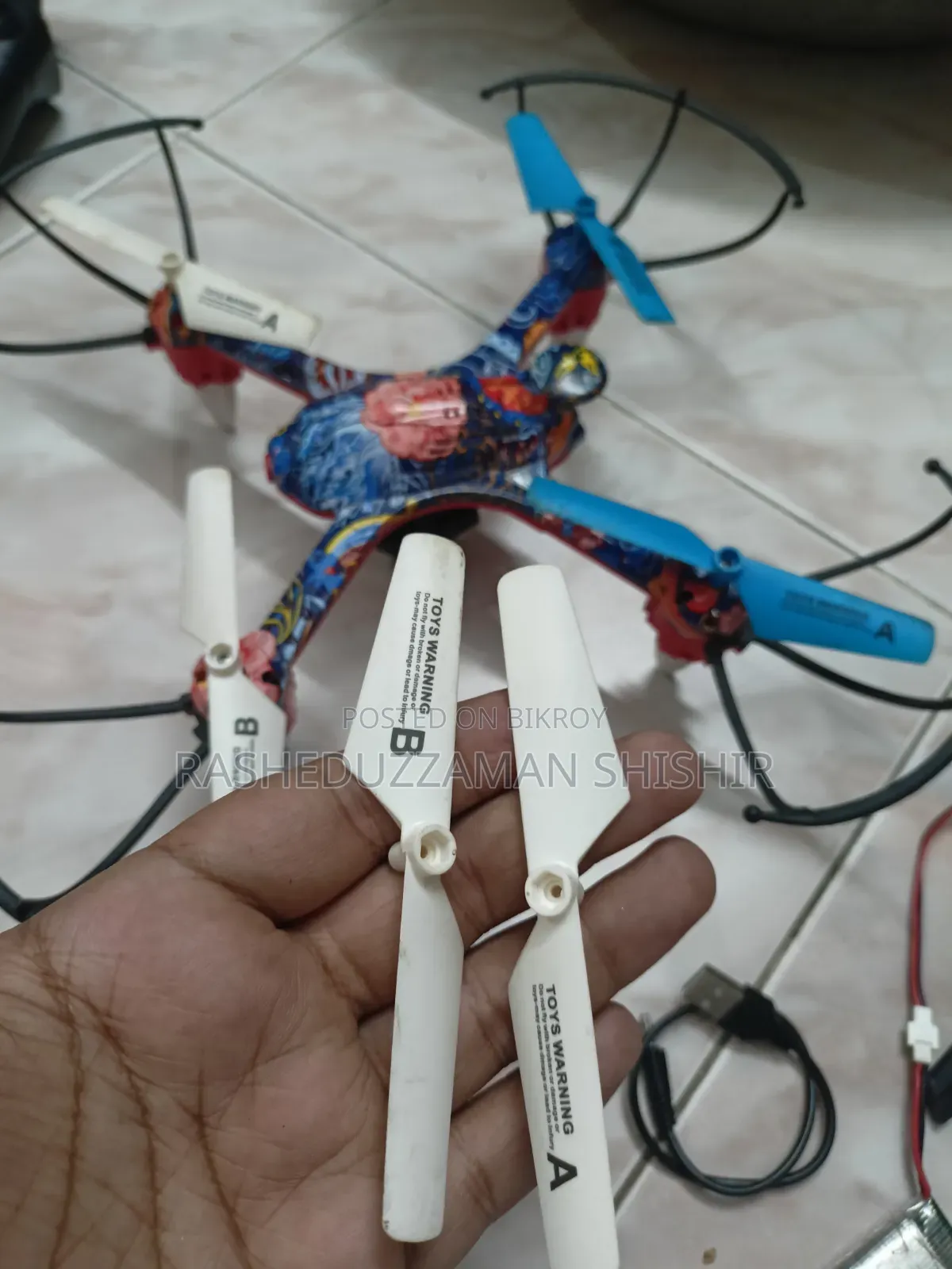 Wifi Camera Drone With Remote | Battery Change Required | Box Included