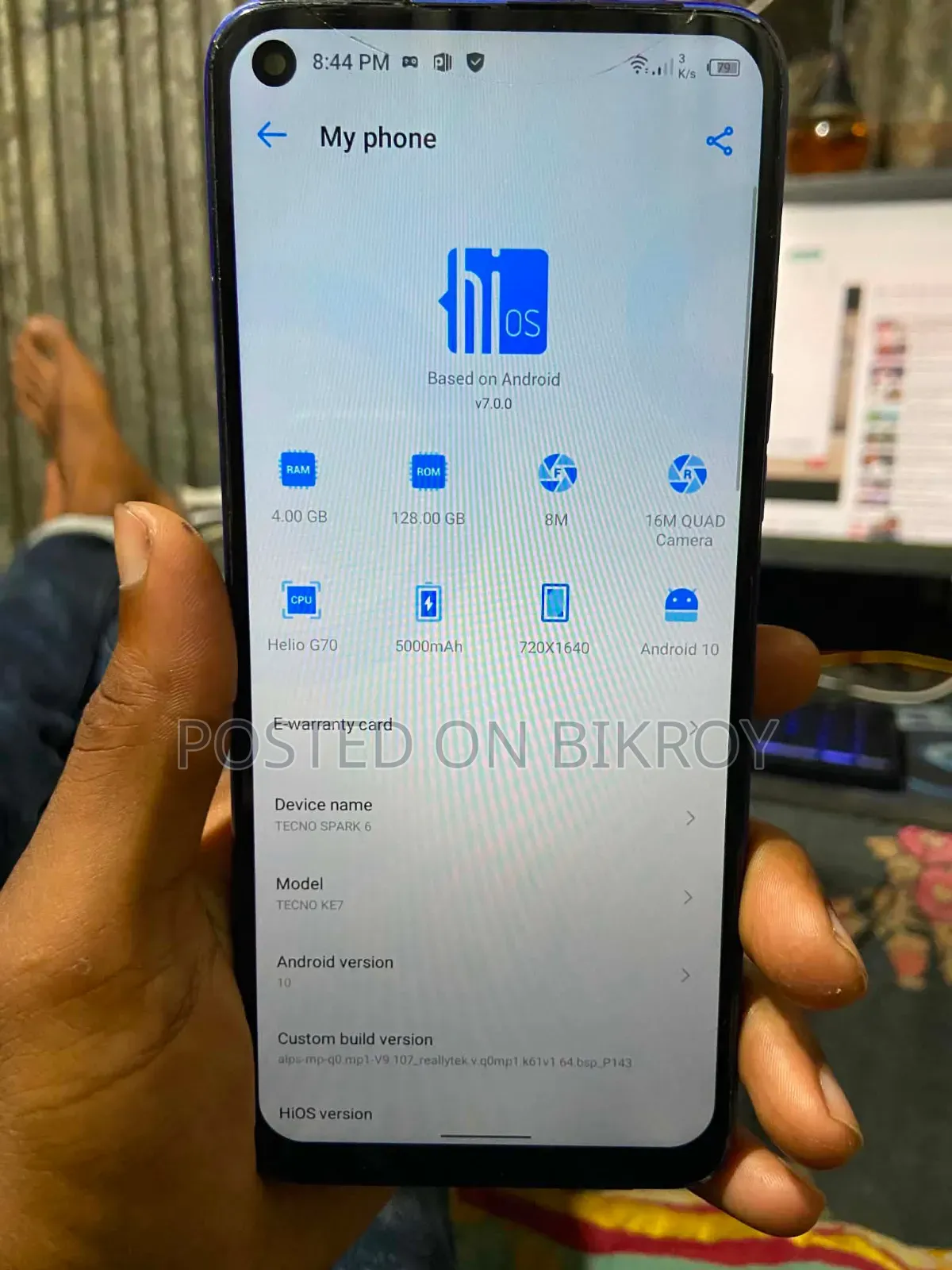 Tecno Spark 6 Air 64 GB Blue