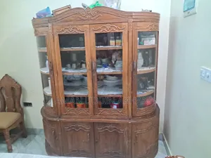 সেগুন কাঠের ওয়াল শোকেস