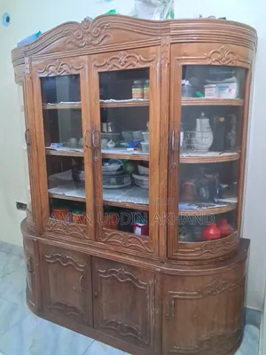 সেগুন কাঠের ওয়াল শোকেস