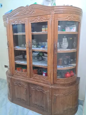 সেগুন কাঠের ওয়াল শোকেস