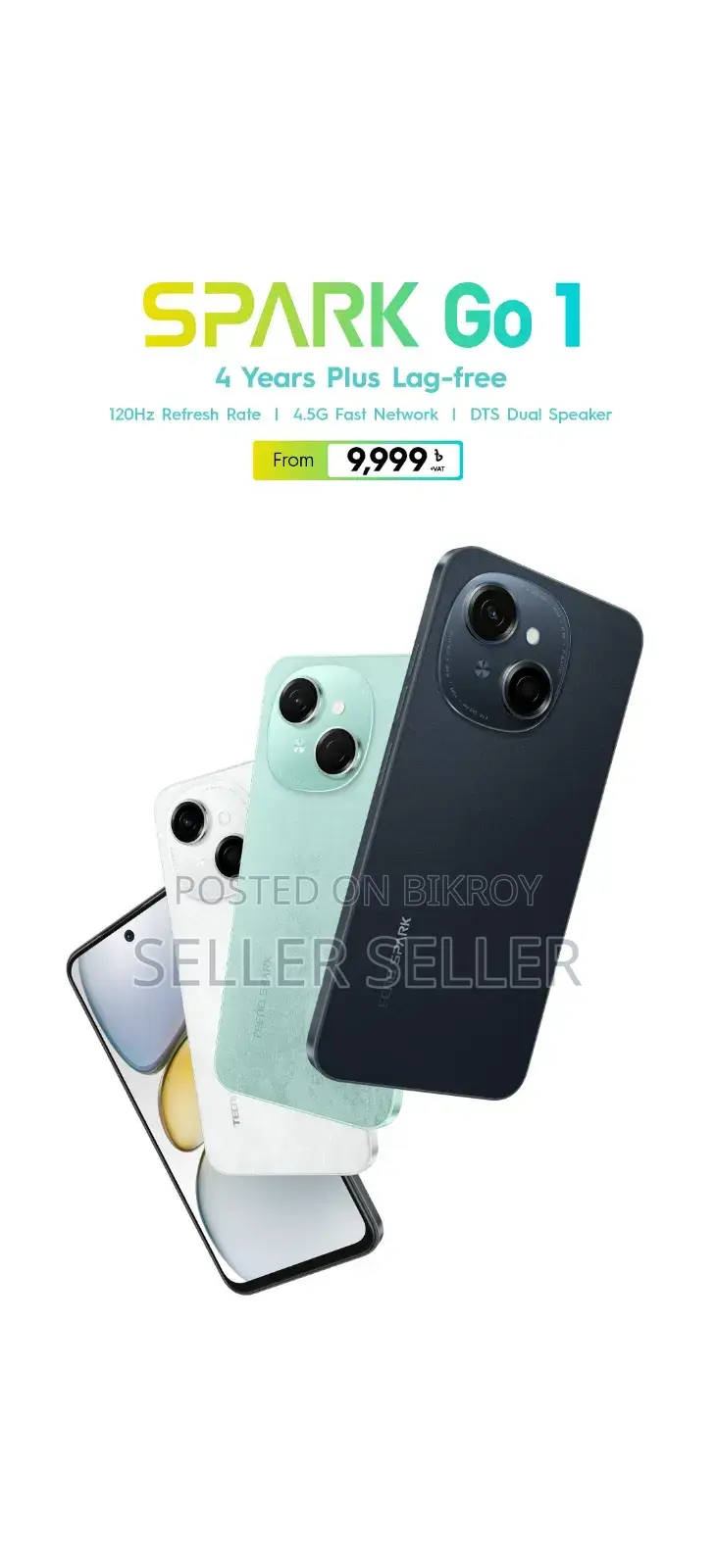 টেকনো স্পার্ক গো ৬৪ জিবি কালো