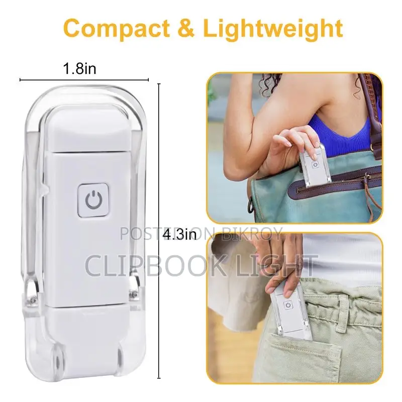 Portable Clip Book Light