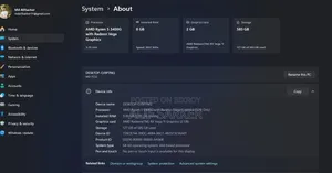 Desktop Computer 8GB AMD Ryzen 5 HDD+SSD 512GB