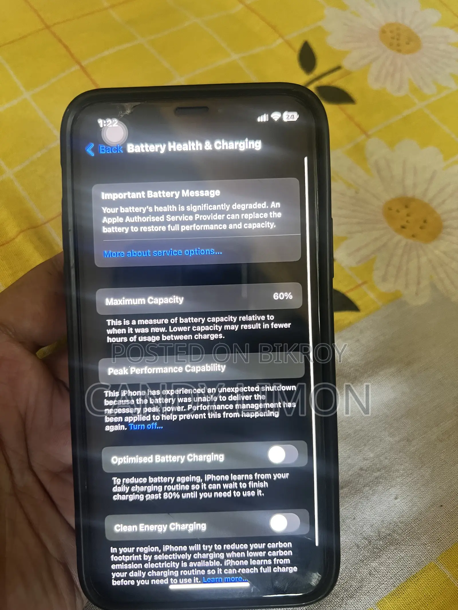 Apple iPhone X 64 GB Black