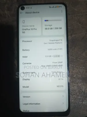 OnePlus 10 Pro 256 GB Black