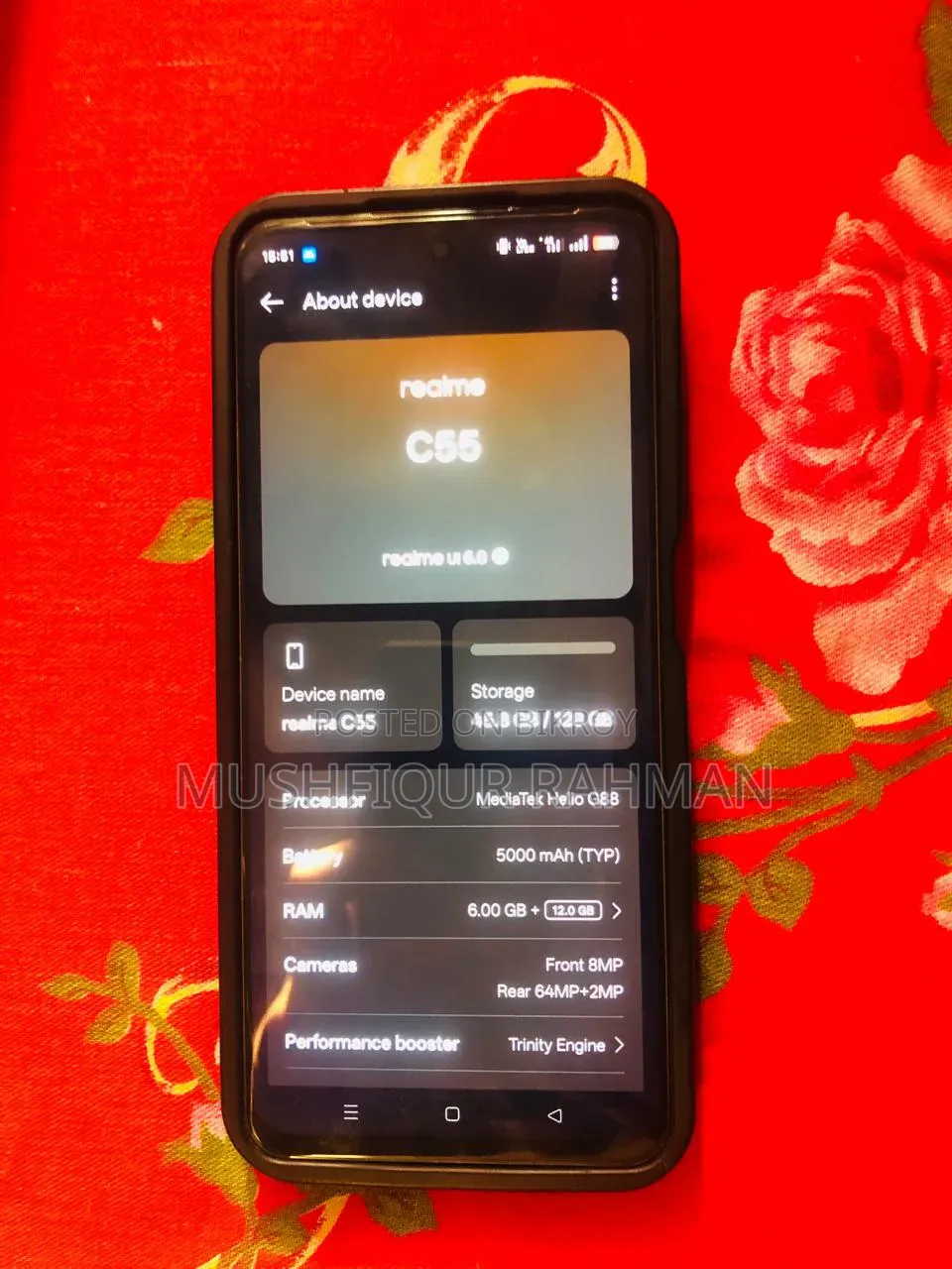 Realme C75 128 GB Black