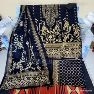 Exclusive Viscose Cotton and Printed Three-Piece Collection