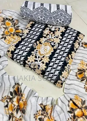 Exclusive Viscose Cotton and Printed Three-Piece Collection