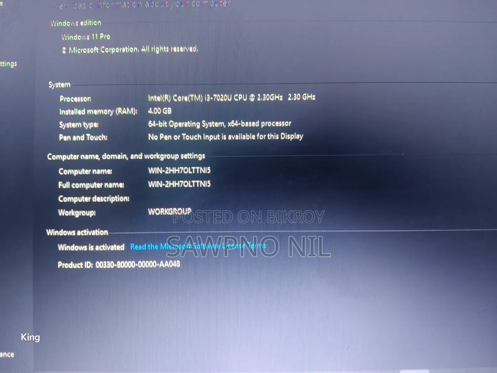 Laptop Dell Inspiron 15 4GB Intel Core i3 HDD 1T