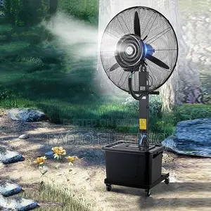 Industrial Cool Mist Fan 35l Water Tank, Aluminum Blade.