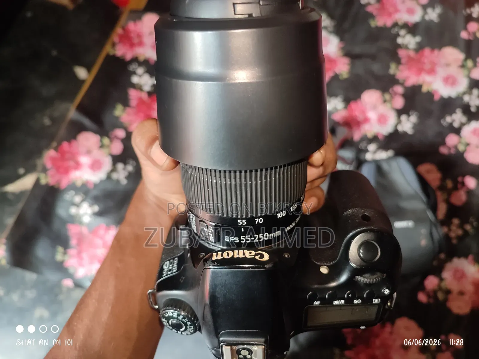 ক্যানন ৬০ডি ৫৫-২৫০ এসটিএম লেন্সসহ