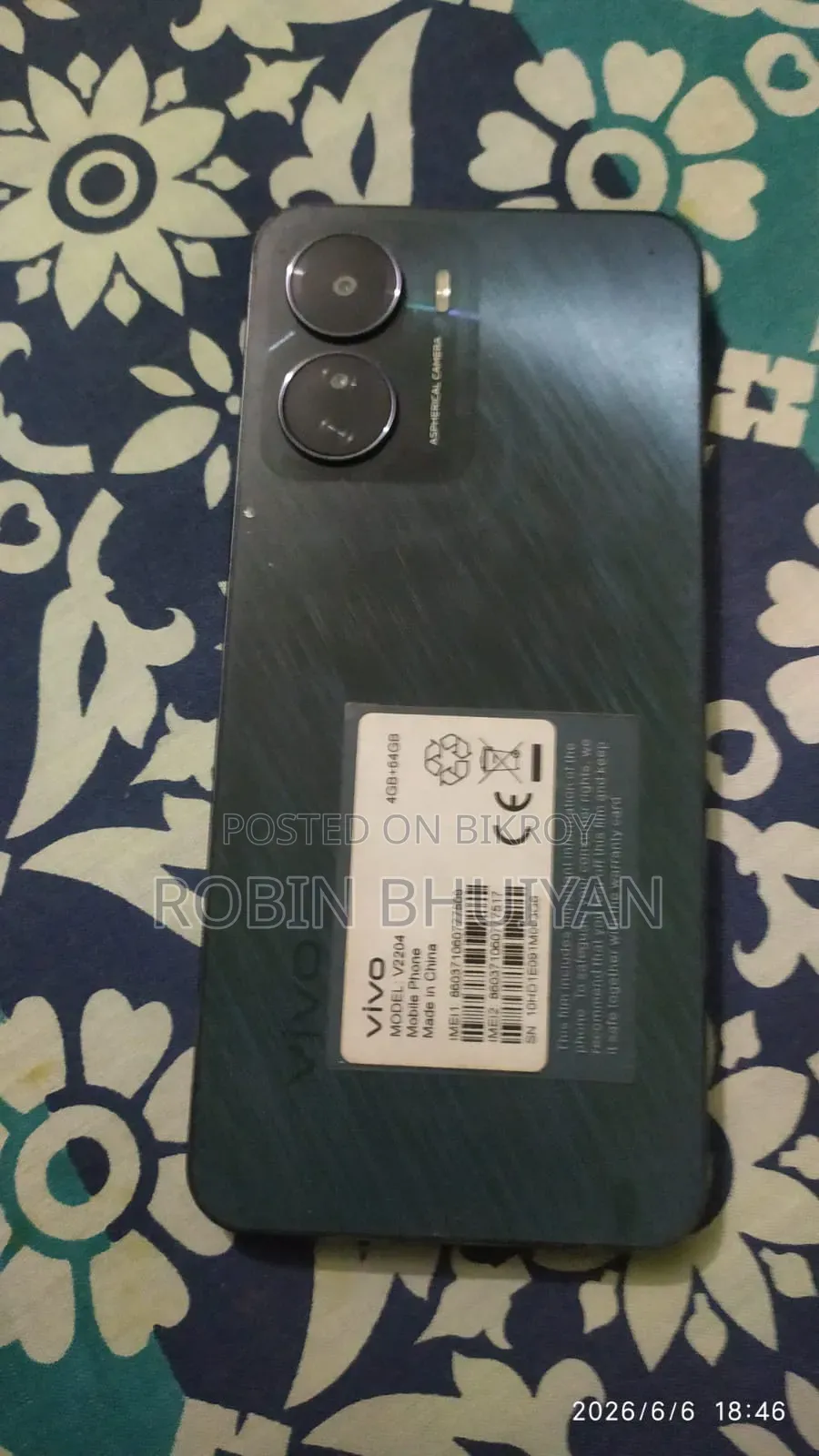 Vivo Y16 64 GB Bronze