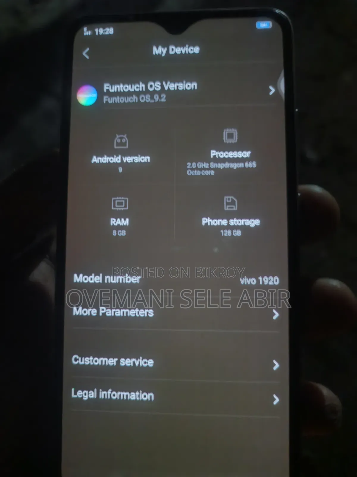 Vivo S1 Pro 128 GB Blue