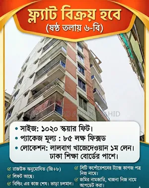 Studio Apartment in Miru Miah Tower, Lalbag for Sale