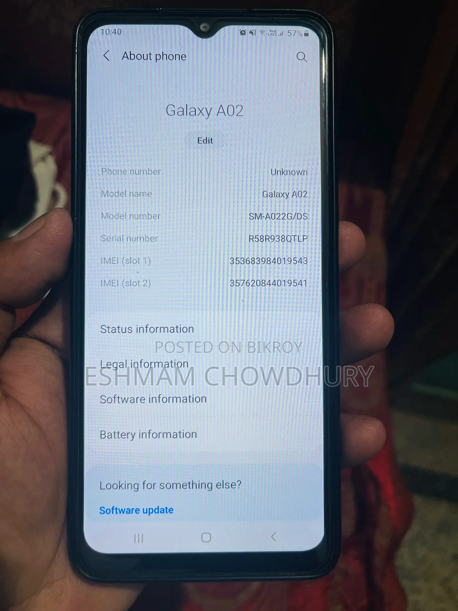 Samsung Galaxy A02 32 GB Black