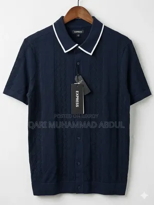 Knit Polo Shirt 100% Export Original Product