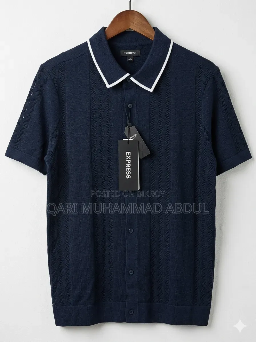 Knit Polo Shirt 100% Export Original Product