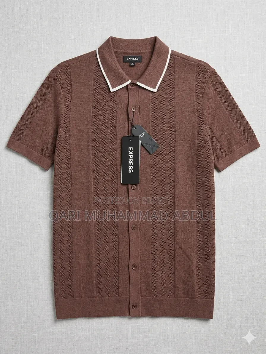 Knit Polo Shirt 100% Export Original Product