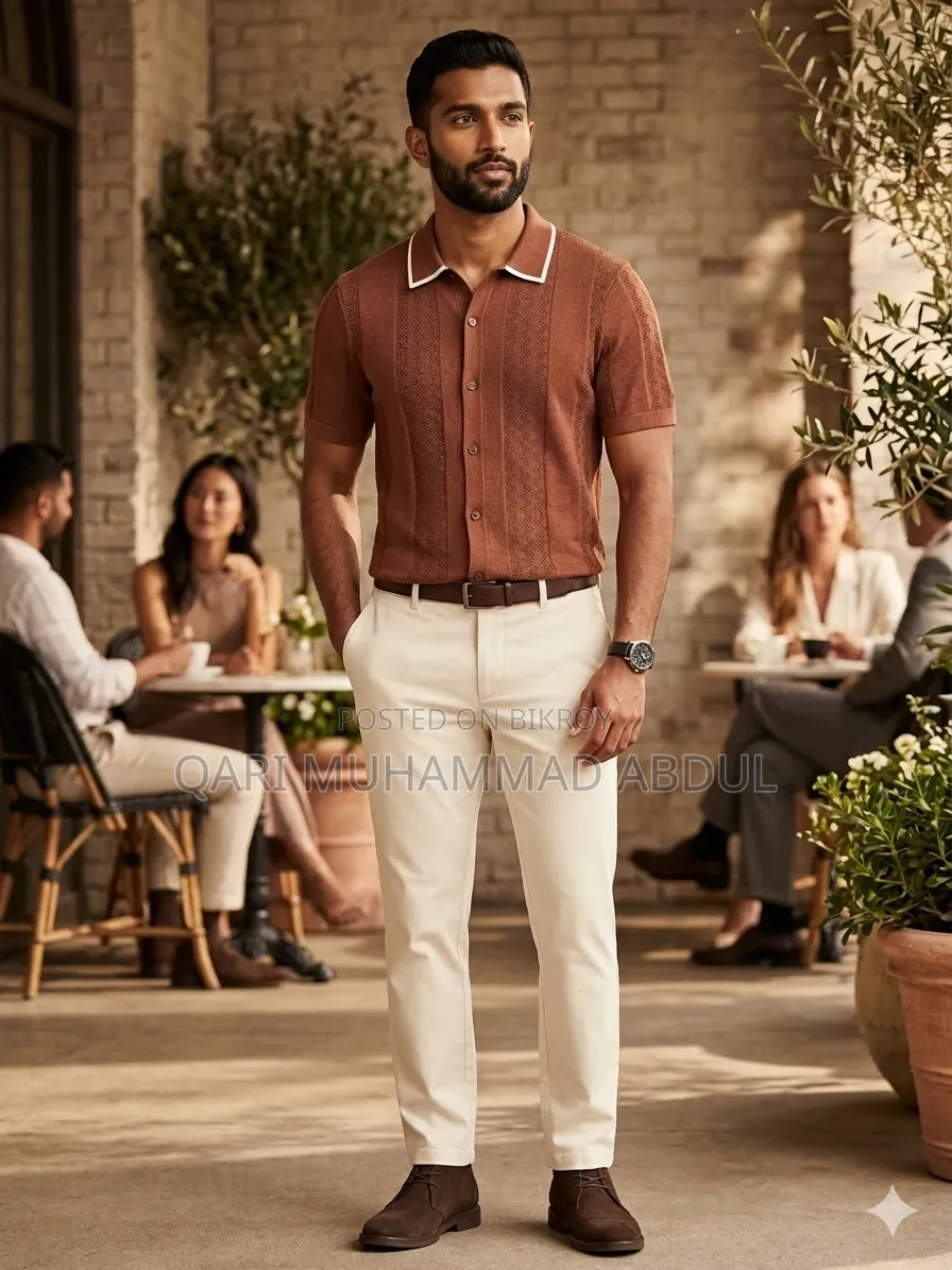 Knit Polo Shirt 100% Export Original Product