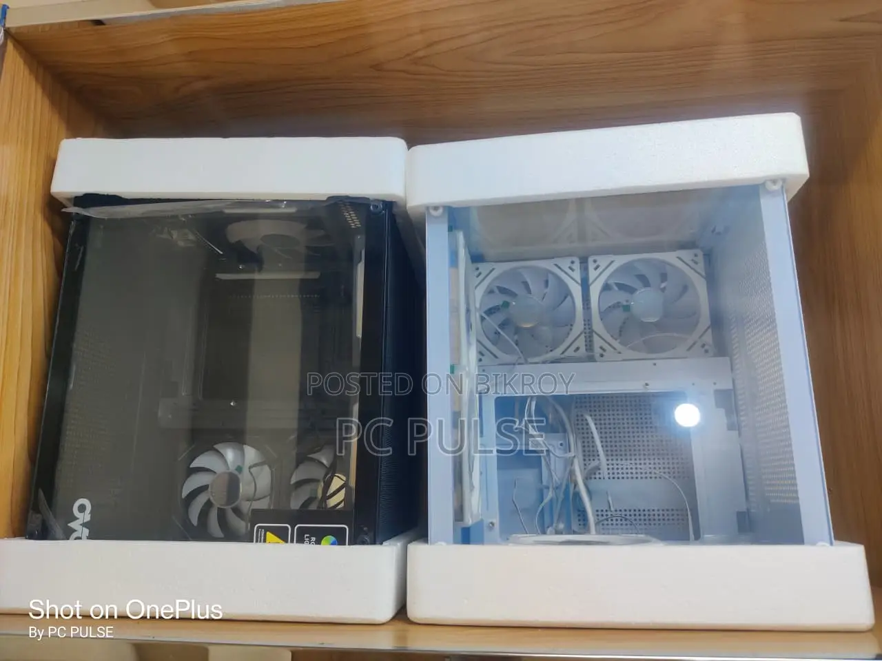 Ovo Aquarium Gaming Case With 5 Argb Infinity Fans (Black White)
