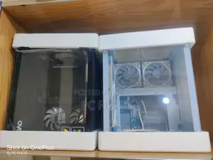 Ovo Aquarium Gaming Case With 5 Argb Infinity Fans (Black White)