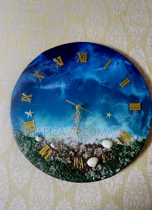 For Sell Hand Made Resin Wall Clock