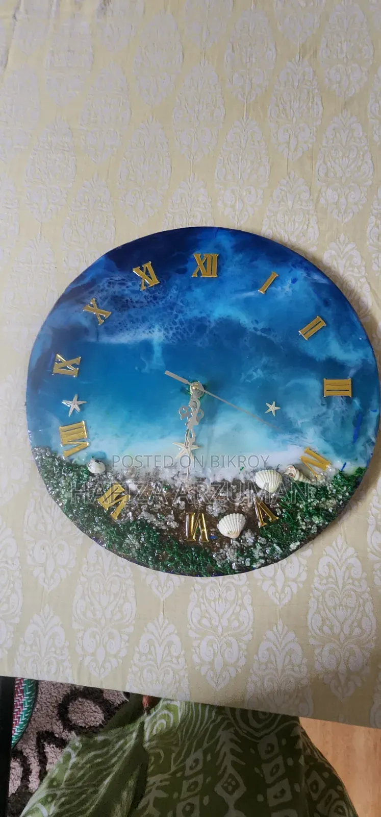 For Sell Hand Made Resin Wall Clock