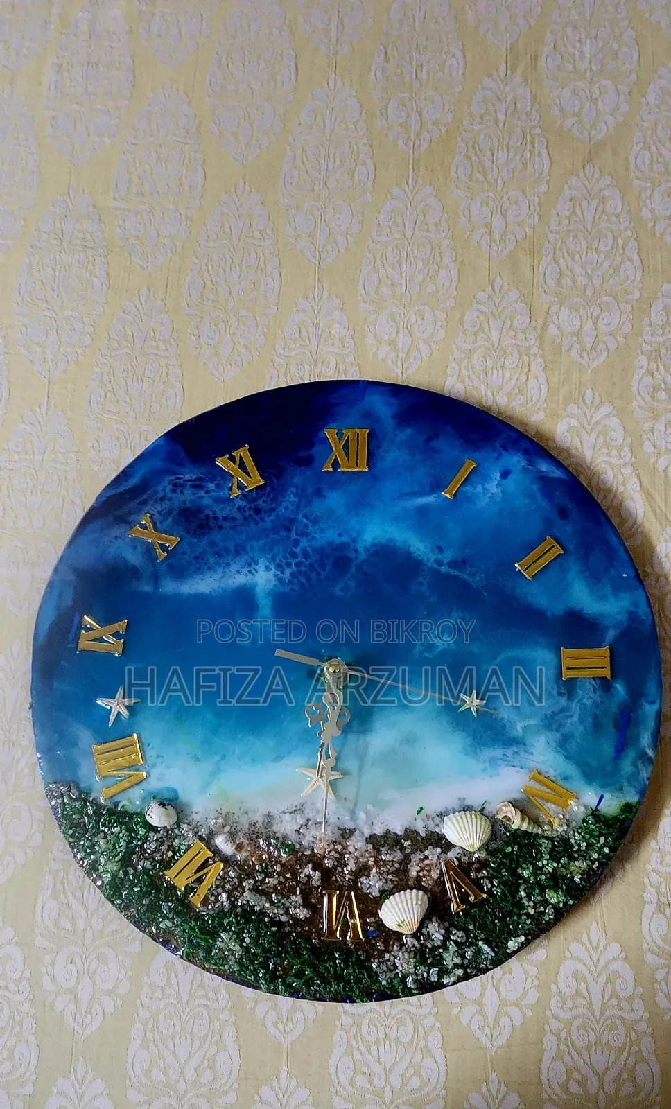 For Sell Hand Made Resin Wall Clock