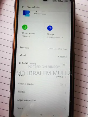 Oppo A16 64 GB Black