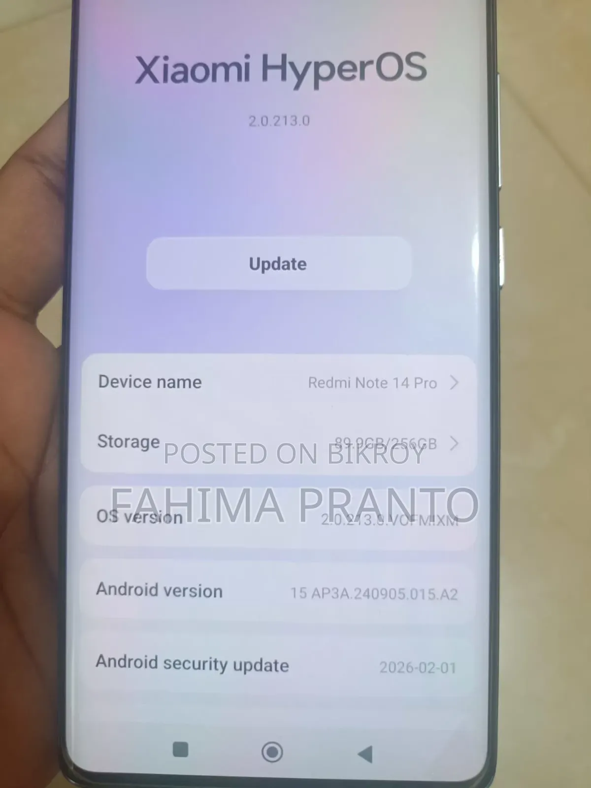 Xiaomi Redmi Note 14 Pro 256 GB Gray