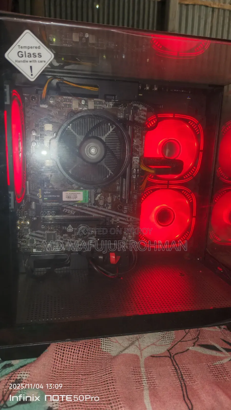 Desktop Computer MSI Model 8GB AMD Ryzen 5 HDD+SSD 1T