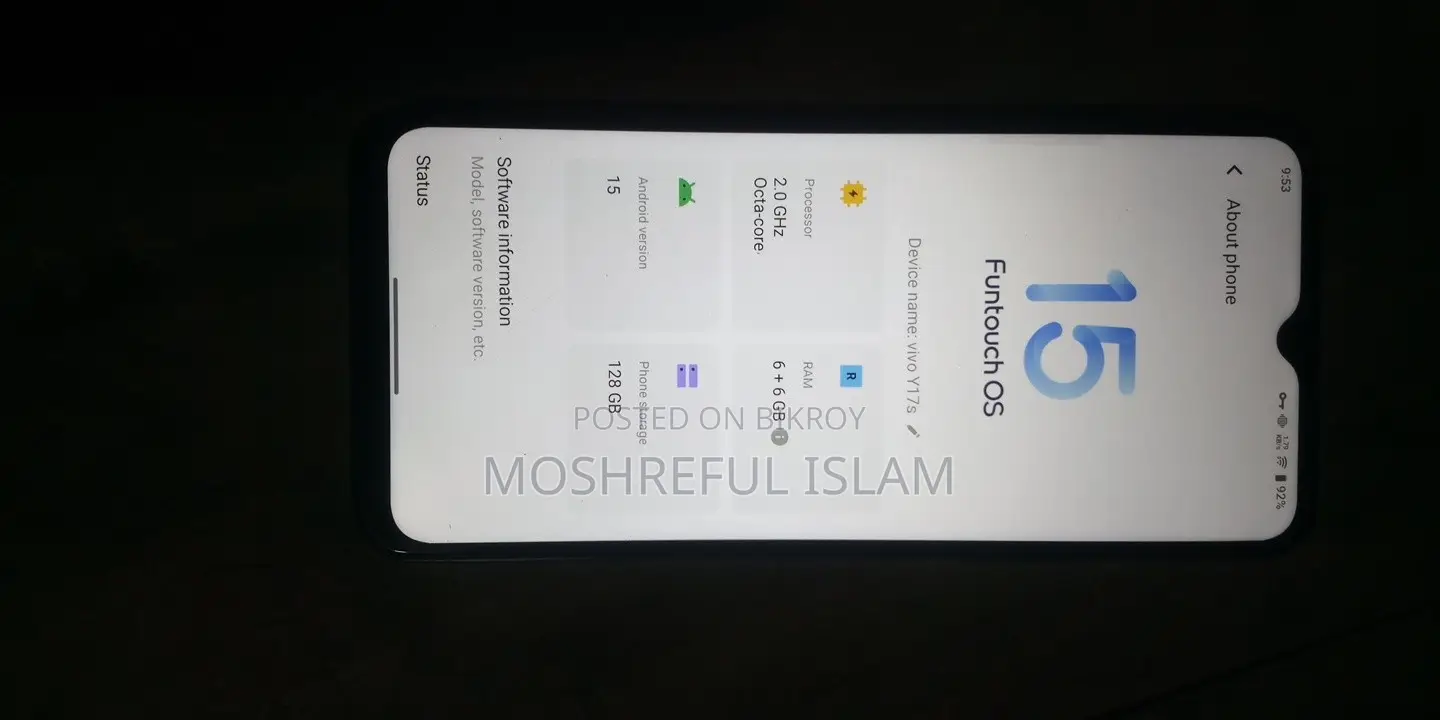 Vivo Y17 128 GB Black