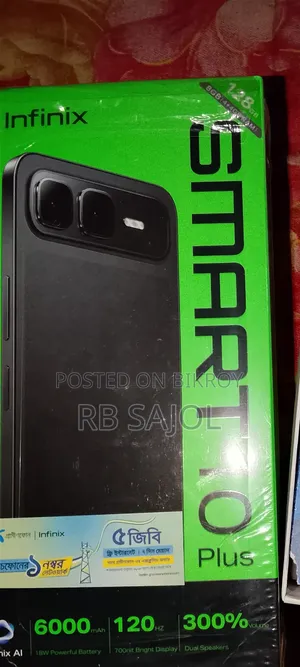 New Infinix Smart 10 Plus 128 GB Black