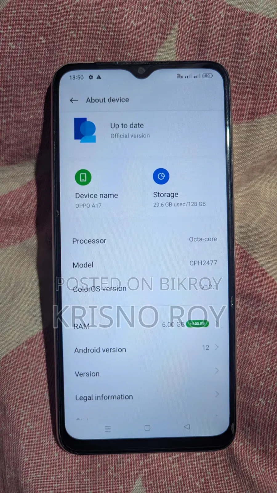 Oppo A17 128 GB
