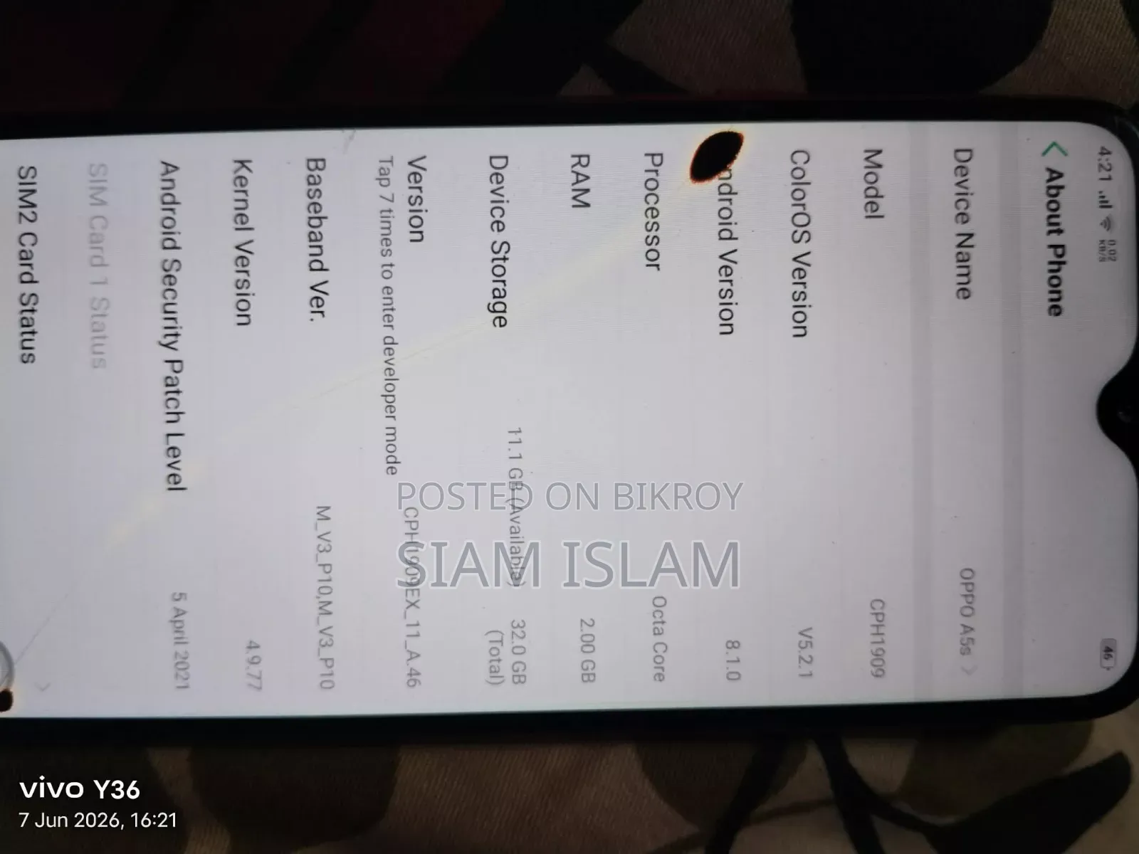 অপো এ৫এস (এএক্স৫এস) ৩২ জিবি রেড