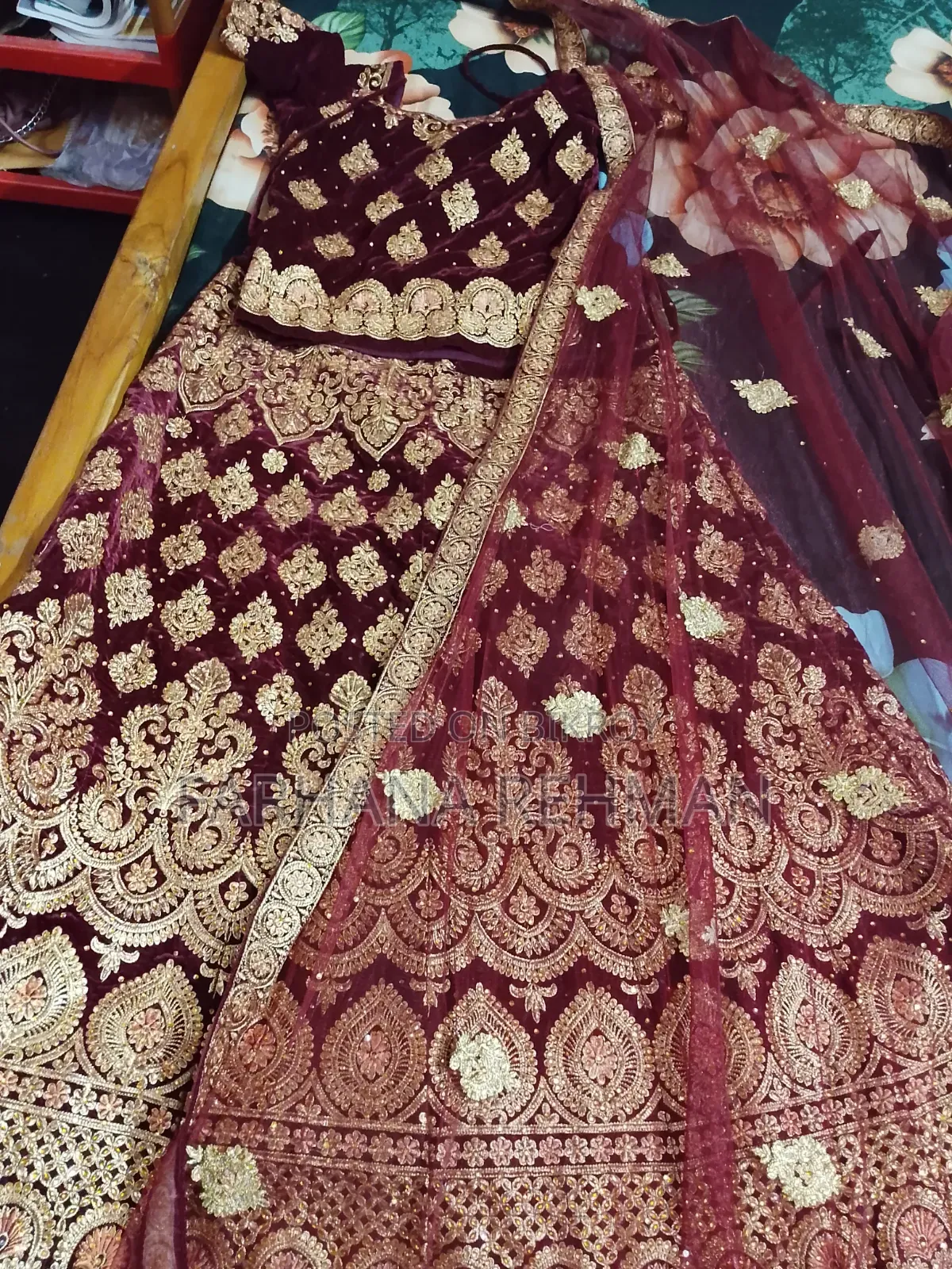 Velvet Lehenga