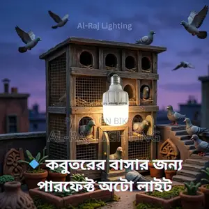 Motion Sensor LED Bulb for Pigeon House | Auto On-Off Smart Light