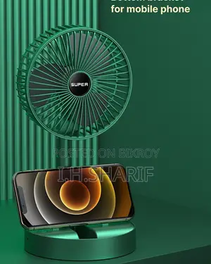 Folding Rechargeable Desk Fan, 3 Speeds Adjustable Height Table Fan