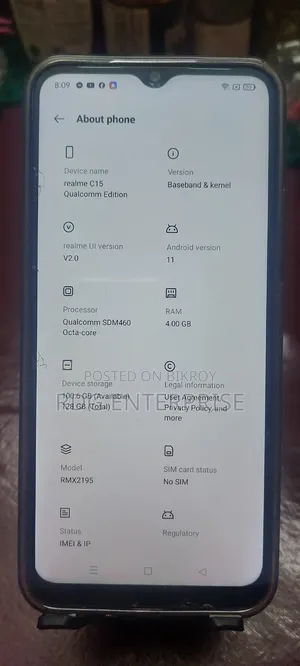 Realme C15 Qualcomm Edition 128 GB Blue