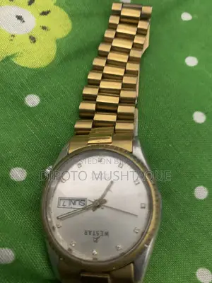 Rare Westar Automatic 17 Jewel Day-Date Mens Wrist Watch Dial Swiss