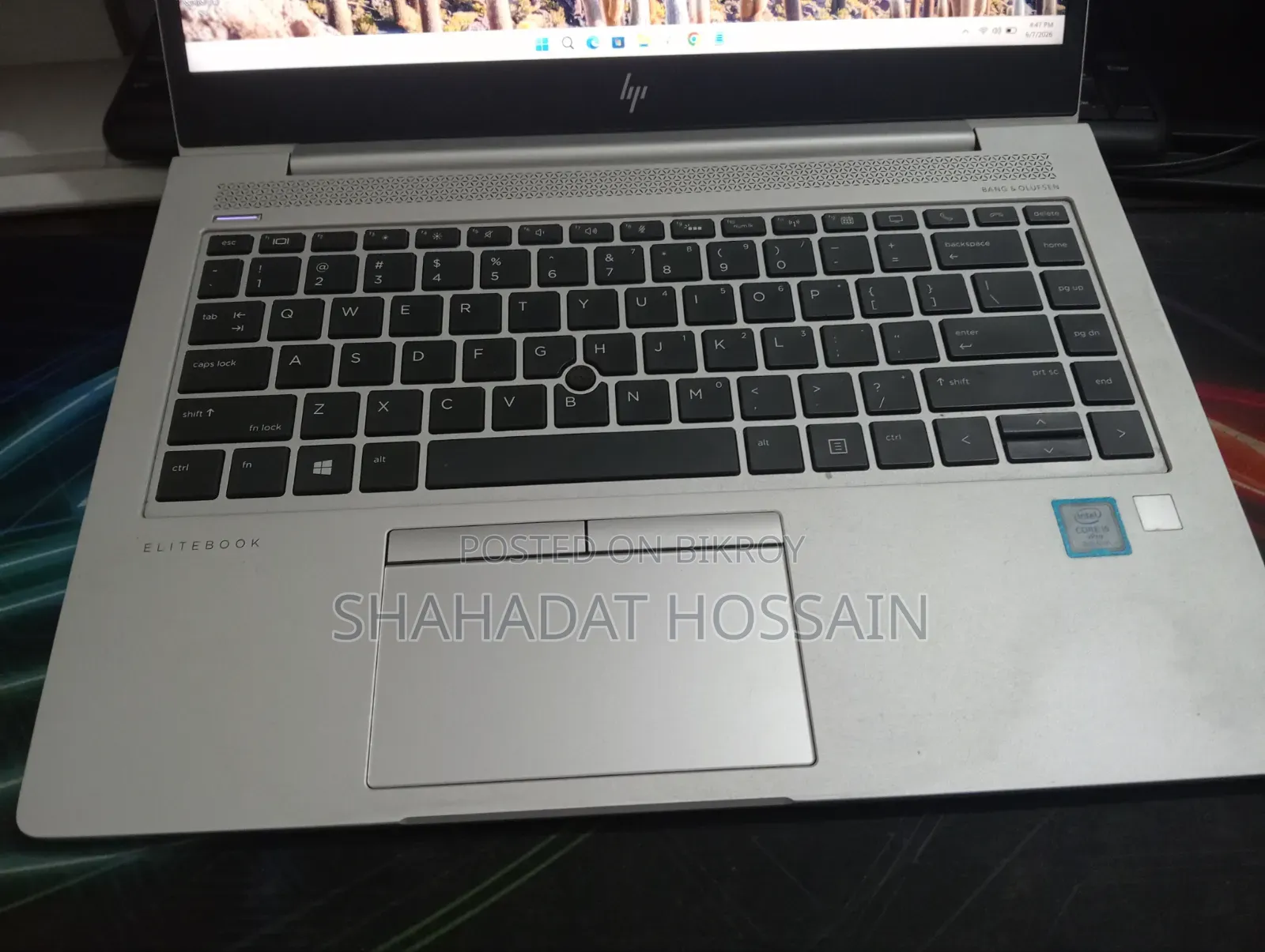 ল্যাপটপ এইচপি এলিটবুক ৮৩০ জি৫ ১৬জিবি ইন্টেল কোর আই৫ এসএসডি ২৫৬জিবি