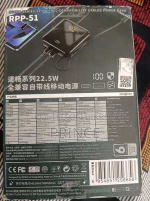 Remax RPP-51 Sucha Series 20000mah Premium Quality Power Bank 22.5w