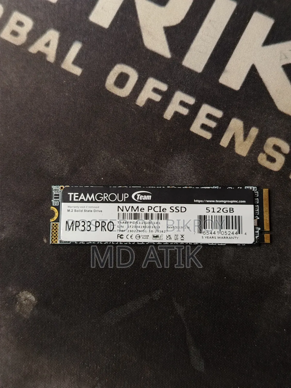 Teamgroup Mp33 Pro 512gb M.2 Pcie Nvme Solid State Drive