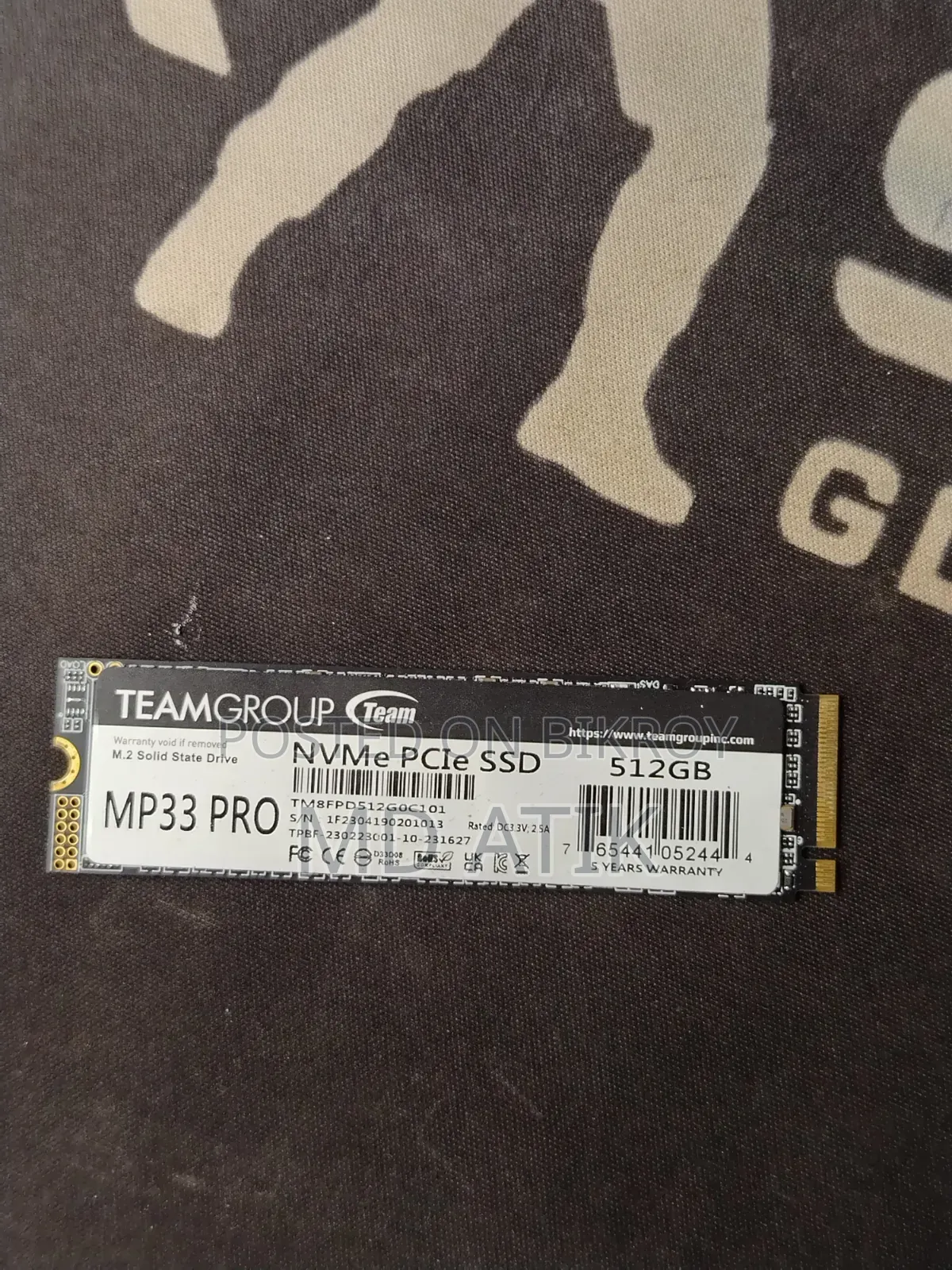 Teamgroup Mp33 Pro 512gb M.2 Pcie Nvme Solid State Drive