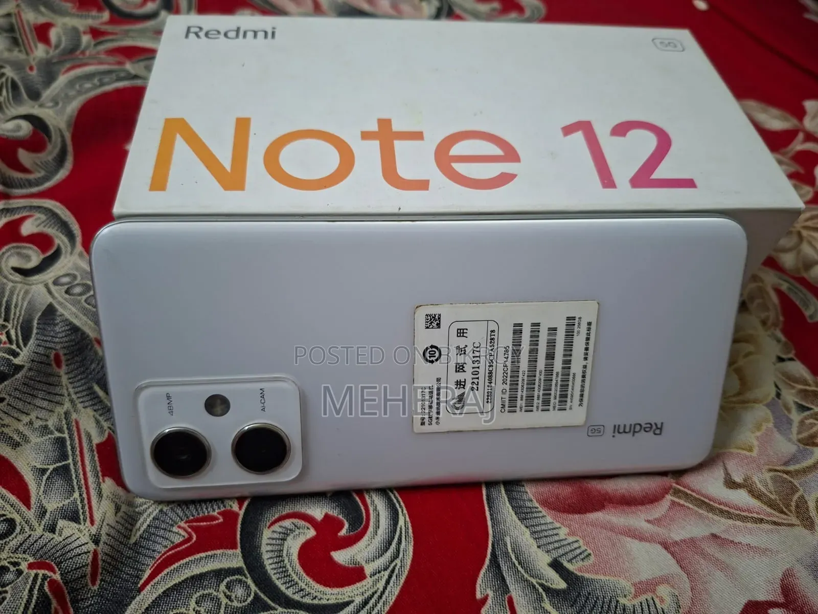 Xiaomi Redmi Note 12 5G 256 GB White