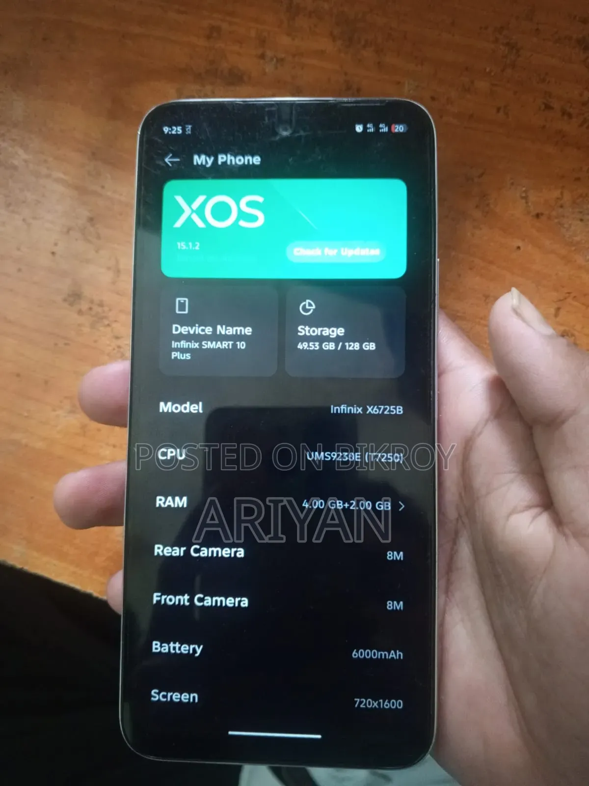 New Infinix Smart 10 Plus 128 GB White