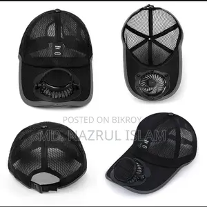 Portable Cooling Fan Cap With Usb Solar System Rechargeable