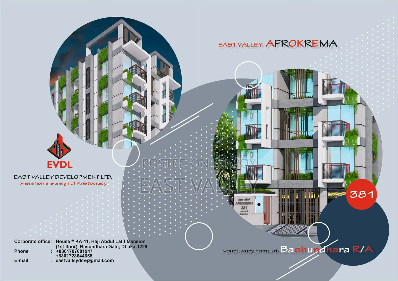 Furnished 3-bedroom Apartment in East Valley, Baridhara for Sale